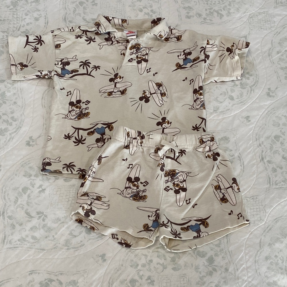Disney Boys Hawaiian Set